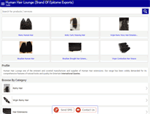 Tablet Screenshot of humanhairlounge.com